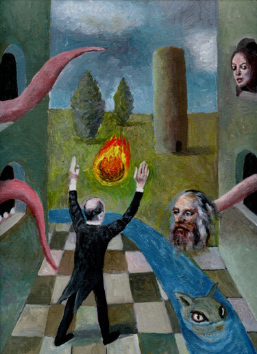 Pittura intitolato "Magia" da Miguel Rojas, Opera d'arte originale, Acrilico