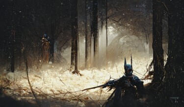 Digital Arts titled "Requiem for a Knight" by Miguel Vieira, Original Artwork, Digital Painting