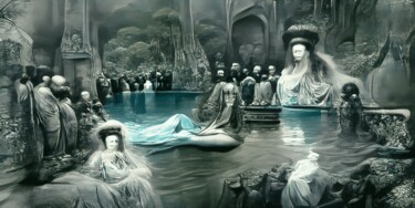 数字艺术 标题为“the fountain of the…” 由Miguel Vieira, 原创艺术品, 数字油画