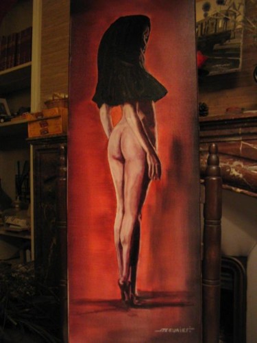 Painting titled "capucine" by Miguel Meunier, Original Artwork, Oil
