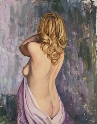 Pintura titulada "desnudo femenino" por Miguel Angel Ferrer Puig, Obra de arte original, Oleo