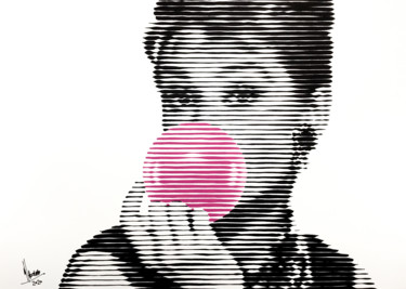 Painting titled "Bubble gum 06" by Miguel Angel Lozano Bonora, Original Artwork, Acrylic Mounted on Wood Panel
