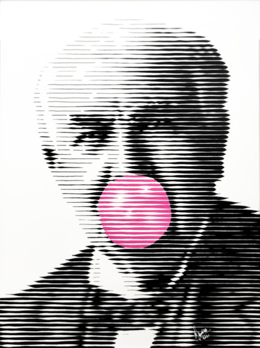 Картина под названием "Bubble gum 14" - Miguel Angel Lozano Bonora, Подлинное произведение искусства, Акрил Установлен на Де…