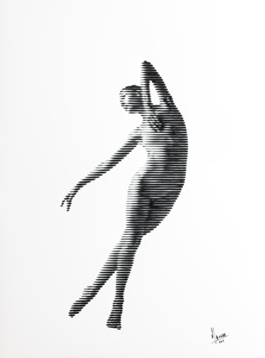 Pittura intitolato "Bailarina 07" da Miguel Angel Lozano Bonora, Opera d'arte originale, Acrilico Montato su Pannello di leg…
