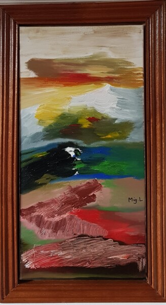 Painting titled "Motion reflection" by Miguelle Mahuton, Original Artwork
