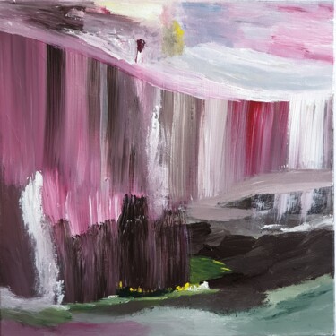 Peinture intitulée "Waterfall torrent" par Miguelle Mahuton, Œuvre d'art originale