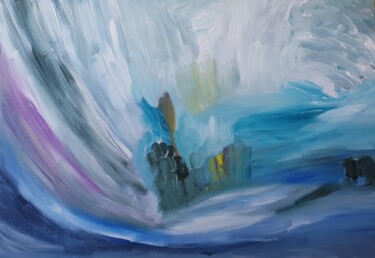 Painting titled "Cold feeling" by Miguelle Mahuton, Original Artwork, Acrylic
