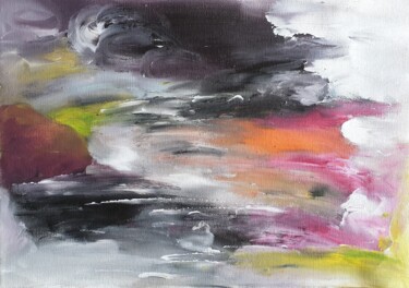 Painting titled "Untitled 73" by Miguelle Mahuton, Original Artwork, Watercolor