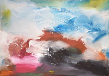Pittura intitolato "Energies emotions" da Miguelle Mahuton, Opera d'arte originale, Acrilico Montato su Telaio per barella i…