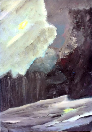 Painting titled "Inner Motion" by Miguelle Mahuton, Original Artwork, Acrylic