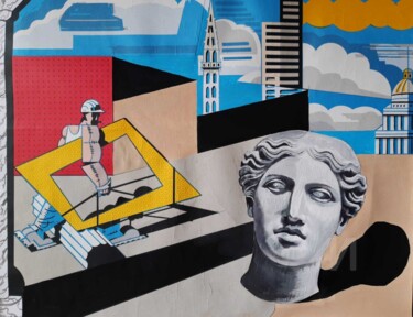 Arquitetura Imaginária Collages titled "Arquitetura Imaginá…" by Miguel Matos, Original Art, Collages