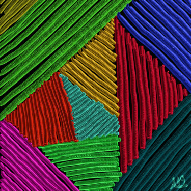 Digitale Kunst mit dem Titel "Óleos de colores" von Miguel Sanguesa, Original-Kunstwerk, Digitale Malerei