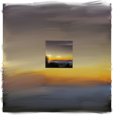 Arte digital titulada "Atardecer" por Miguel Sanguesa, Obra de arte original, Pintura Digital