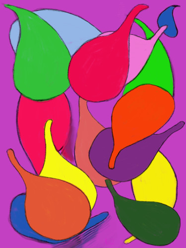 Digital Arts titled "Globos de colores" by Miguel Sanguesa, Original Artwork, Digital Painting