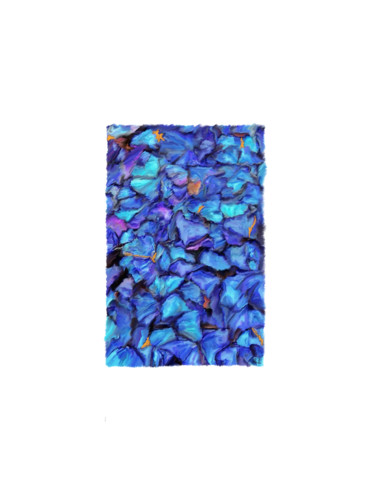 Digitale Kunst mit dem Titel "Azules" von Miguel Sanguesa, Original-Kunstwerk, Digitale Malerei