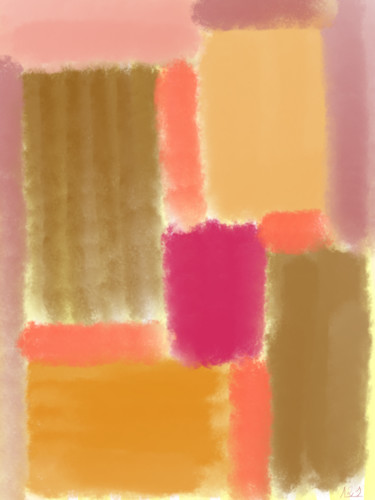 Цифровое искусство под названием "Colores abstractos" - Miguel Sanguesa, Подлинное произведение искусства, Цифровая живопись
