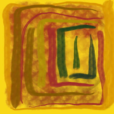 Painting titled "Laberinto de color" by Miguel Sanguesa, Original Artwork, Digital Painting
