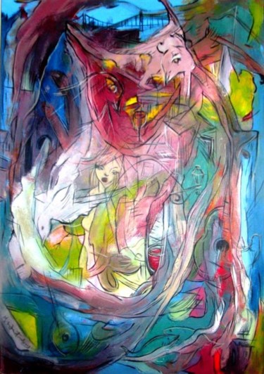 Painting titled "Soul of fado - Alfa…" by Miguel Westerberg, Original Artwork