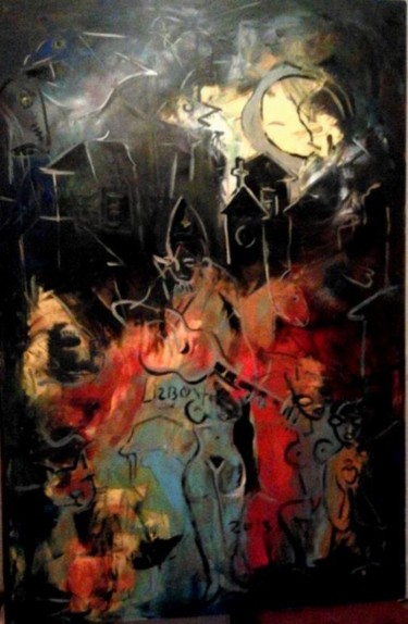 Painting titled "Bishop crazy" by Miguel Westerberg, Original Artwork, Oil