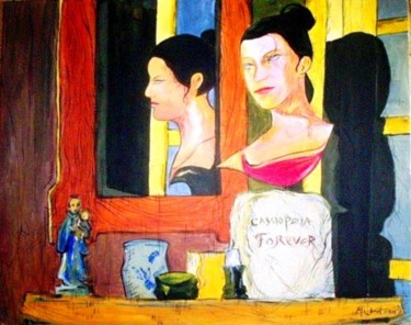 Painting titled "cassiopeia forever" by Miguel Westerberg, Original Artwork, Oil