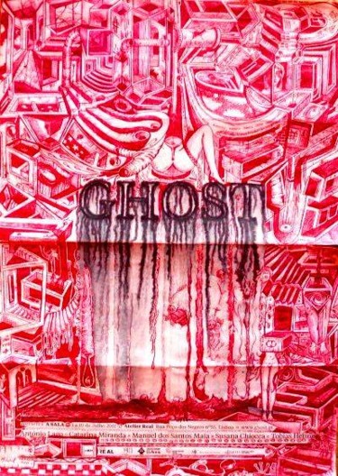 Painting titled "ghost" by Miguel Westerberg, Original Artwork, Oil
