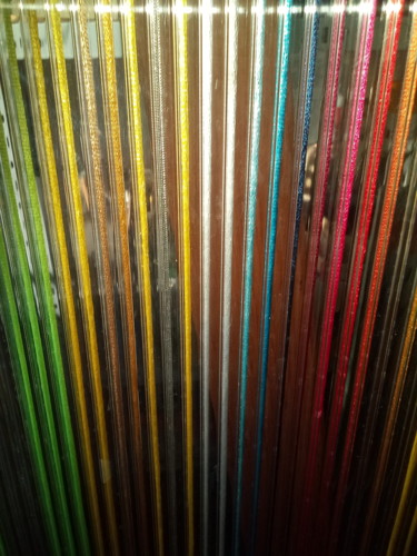 Pequeñas imperfecciones Textile Art titled "Pequeñas imperfecci…" by Mi-Guel, Original Art, Thread