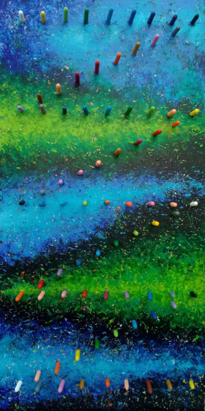Olas Peinture intitulée "Olas" par Mi-Guel, Œuvre d'art originale, Acrylique