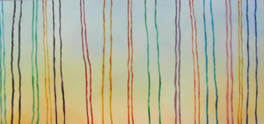 Pintura titulada "Bois arc-en-ciel" por Mi-Guel, Obra de arte original