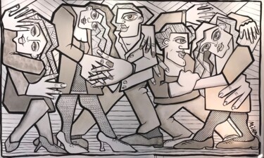 Festivarte Peinture intitulée "Festivarte" par Miha, Œuvre d'art originale, Acrylique Monté sur Châssis en bois