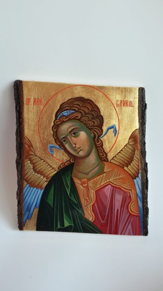 Pintura intitulada "Saint Gavriil" por Mihaela Anton, Obras de arte originais, Acrílico