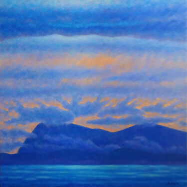 Картина под названием "Dawn" - Михаела Иванова, Подлинное произведение искусства, Масло Установлен на Деревянная рама для но…