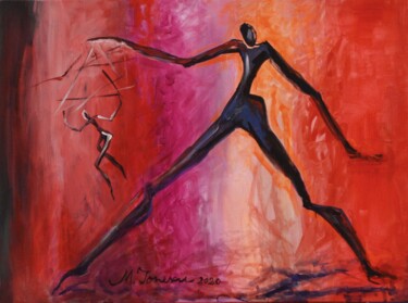 Painting titled "Life's Dance" by Mihaela Ionescu, Original Artwork, Acrylic