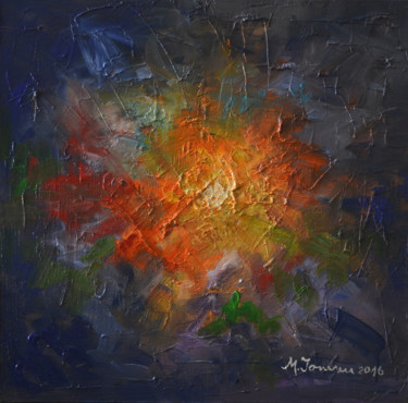 Malerei mit dem Titel ""Universe"" von Mihaela Ionescu, Original-Kunstwerk, Öl