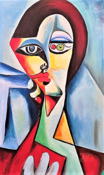 Pintura intitulada "In women head" por Mihai Denis, Obras de arte originais, Acrílico