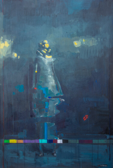 Картина под названием "New Layer" - Mihai Voinescu (Cetinode), Подлинное произведение искусства, Акрил