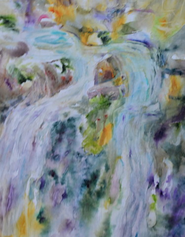 Peinture intitulée "Chacun sa voie" par Mijo Chambon, Œuvre d'art originale, Aquarelle