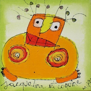 Malarstwo zatytułowany „Jacqueline est coqu…” autorstwa Mika, Oryginalna praca