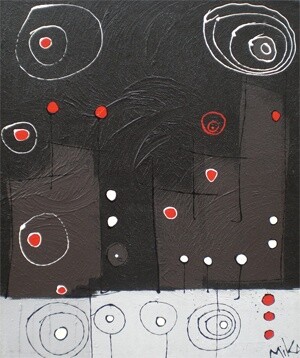 Peinture intitulée "6 sur 20 en materne…" par Mika, Œuvre d'art originale