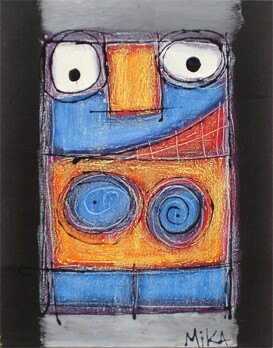 Painting titled "i" by Mika, Original Artwork