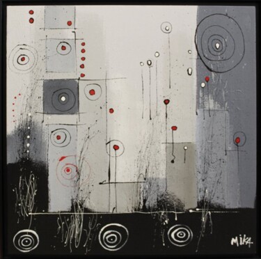Malerei mit dem Titel "14 sur 20 en matern…" von Mika, Original-Kunstwerk, Öl