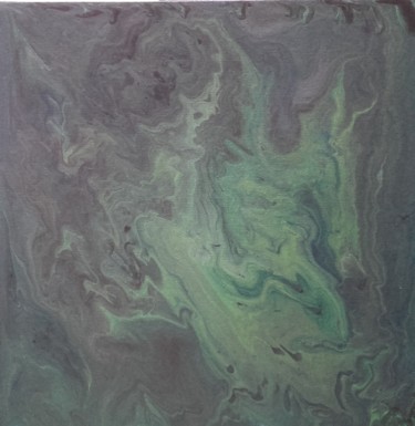 Schilderij getiteld "Vert" door Mv28, Origineel Kunstwerk, Acryl