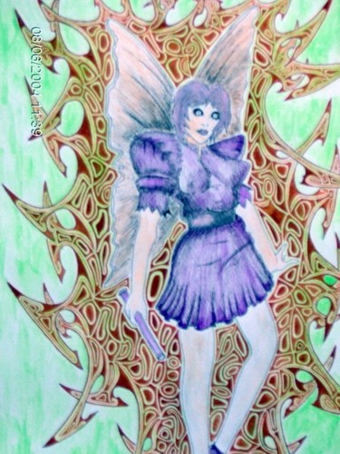 Peinture intitulée "sexy fairy" par Draig Anchan, Œuvre d'art originale, Huile