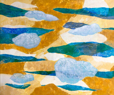 Peinture intitulée "Clouds — Original a…" par Mika Vilna, Œuvre d'art originale, Acrylique