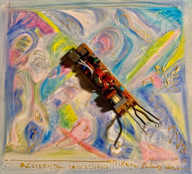 Pittura intitolato "Accidental Connecti…" da Mikaya Petros, Opera d'arte originale, Olio