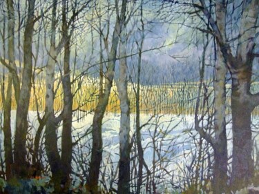 Painting titled "Midwinter Light" by Mike Dendy, Original Artwork