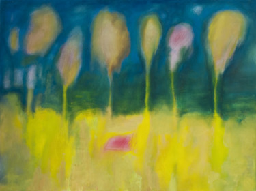 Painting titled "strange flowers" by Michael Filimonenok, Original Artwork, Gouache