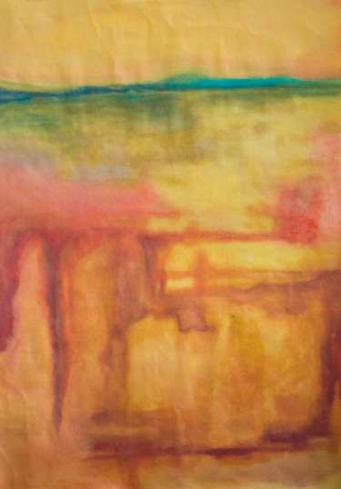 Painting titled "distant shore" by Michael Filimonenok, Original Artwork, Gouache