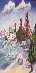 Painting titled "SNA  FRANCISCO SEEN…" by Mike Granatt, Original Artwork, Other