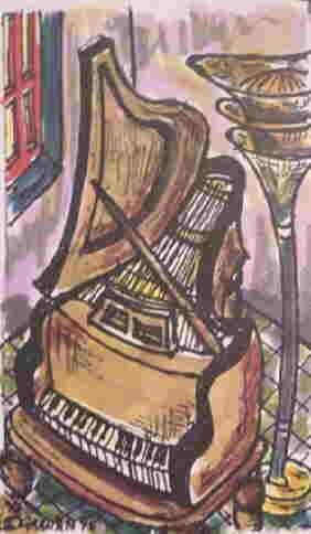Painting titled "M-54 BABY GRAND PIA…" by Mike Granatt, Original Artwork, Other