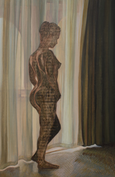 Картина под названием "Erinnerung an eine…" - Mike Kliemand, Подлинное произведение искусства, Темпера